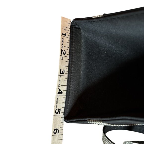 Embroidery Multi-colored and Black Ladybug Purse w/checkered Bow and Straps - Picture 13 of 13